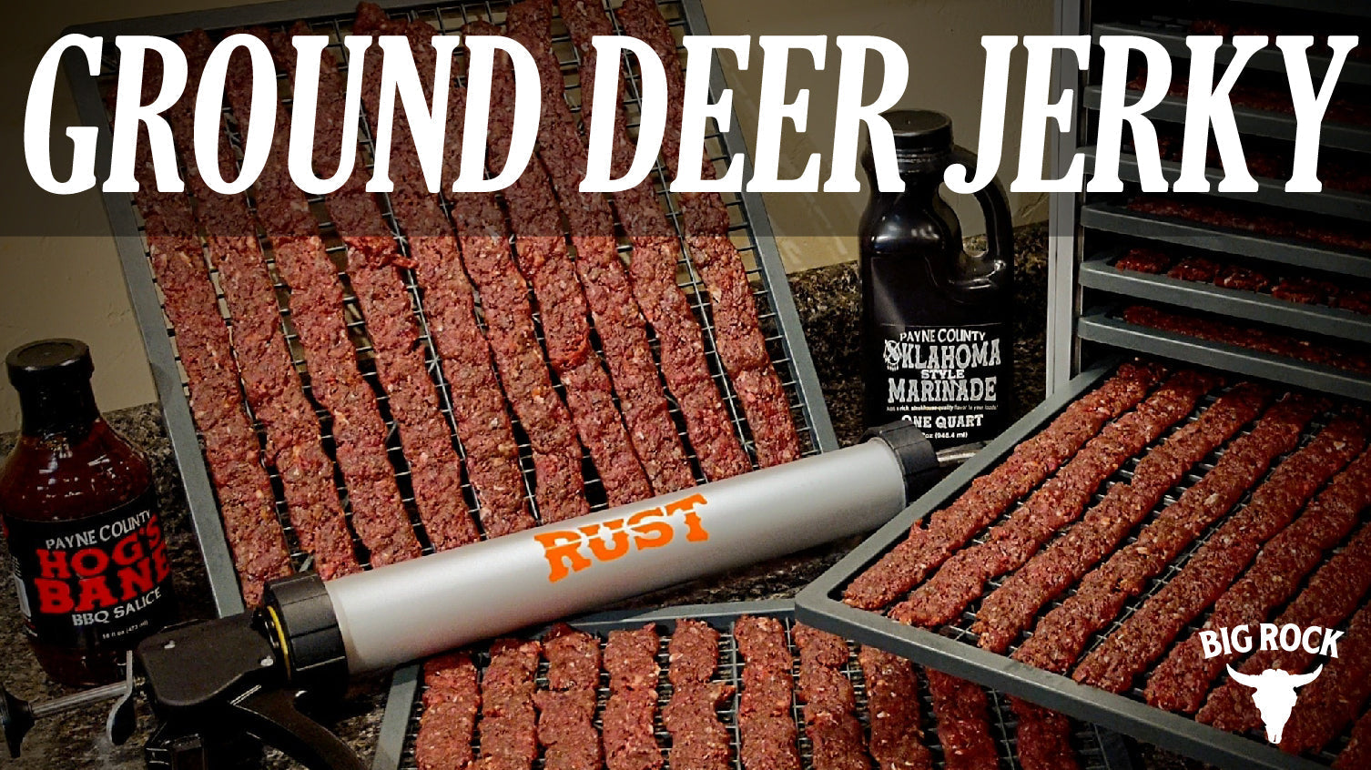 Deer jerky strips
