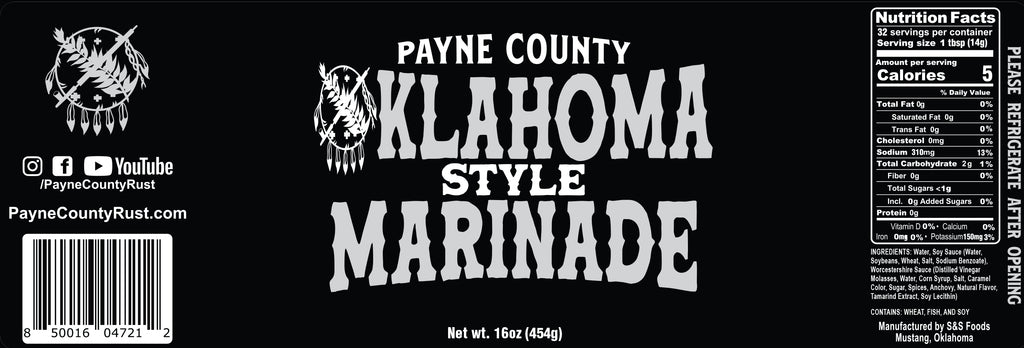 Payne County Oklahoma Style Marinade - Big Rock Foods